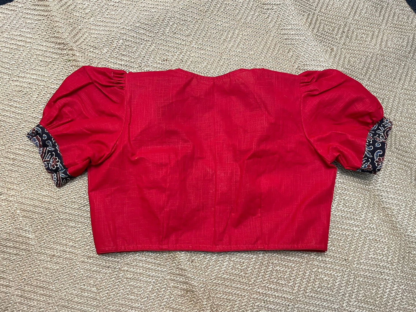 Cotton Printed With Frill - Premium Designer Blouse