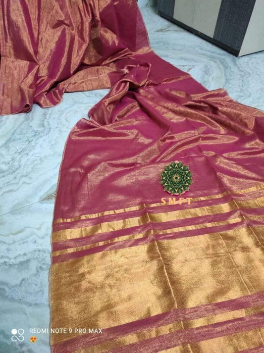 Pure Tissue by Linen saree