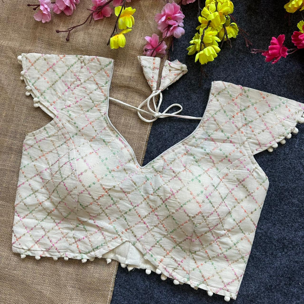 Pure Camric Cotton ready made blouses
