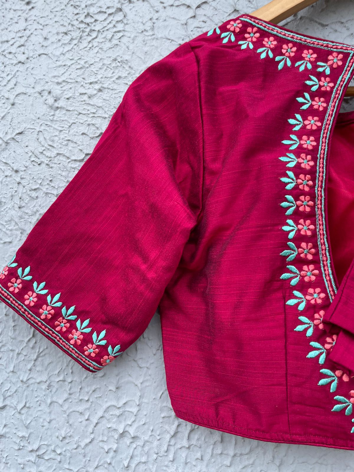 Cotton embroidered designer blouses