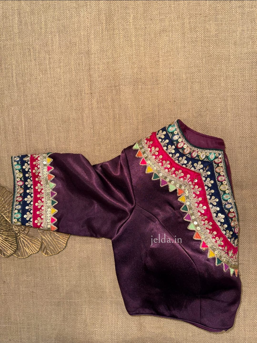 Festive Embroidered Modal Silk Blouse