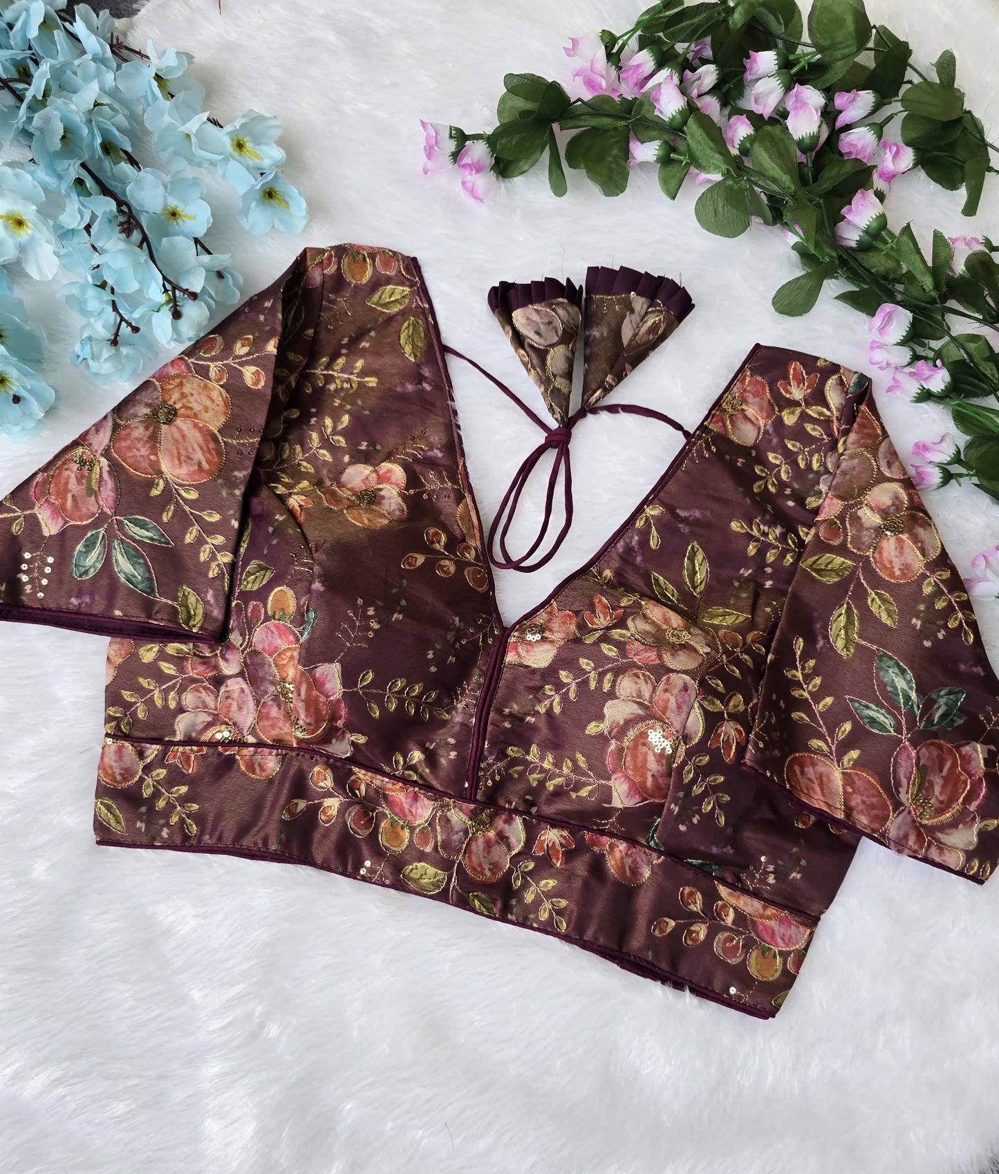 Pojison Printed - Premium Readymade Blouse
