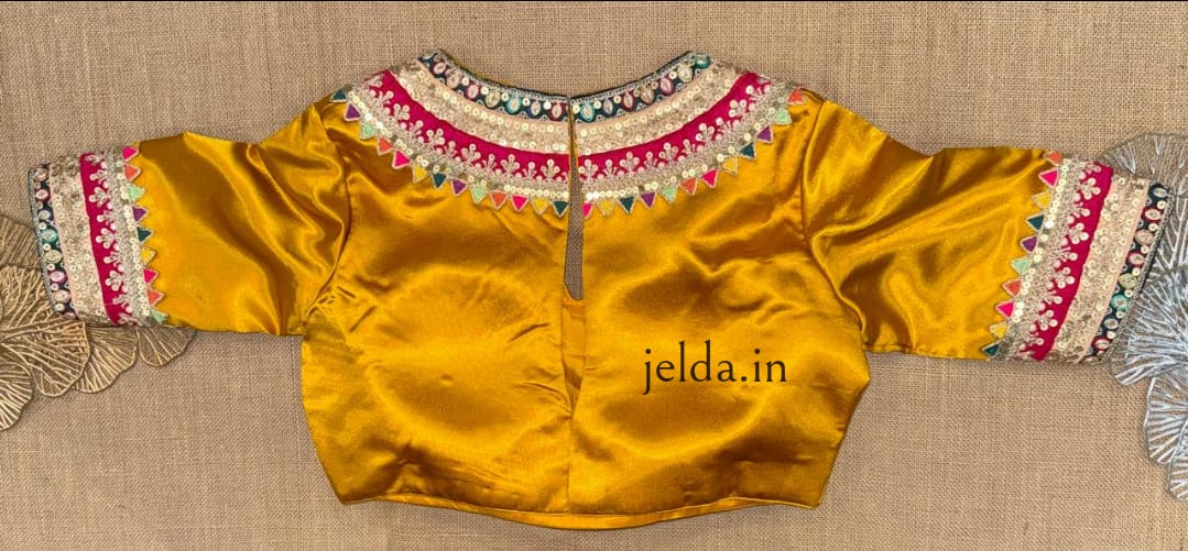 Festive Embroidered Modal Silk Blouse