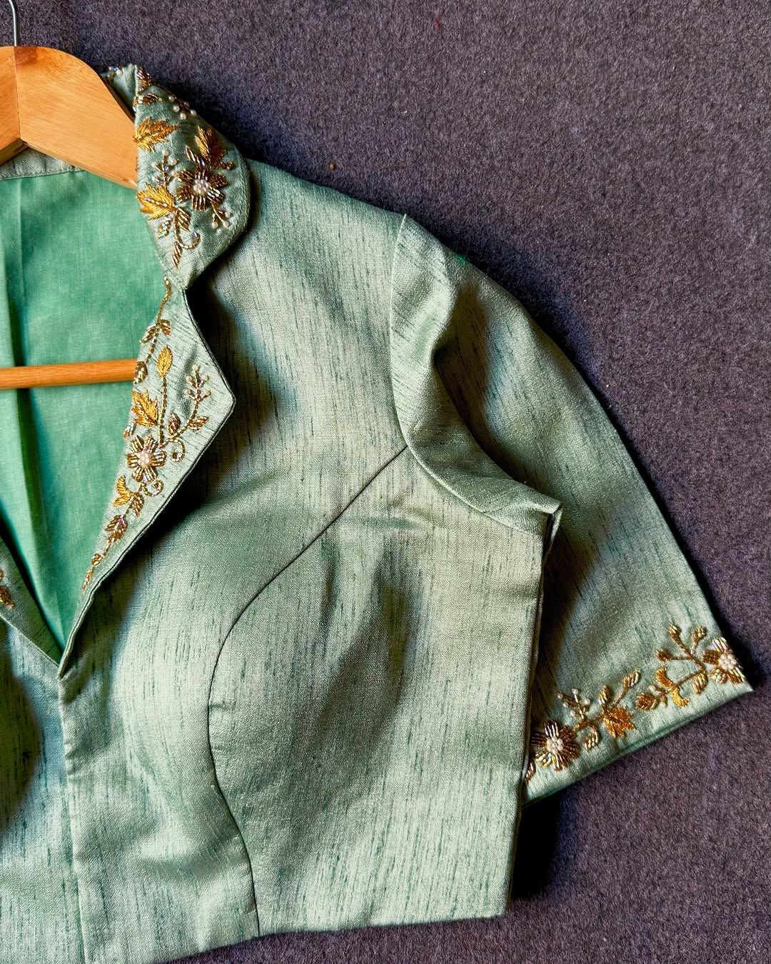 Beautiful handwork all over back and sleeves ready made blouses