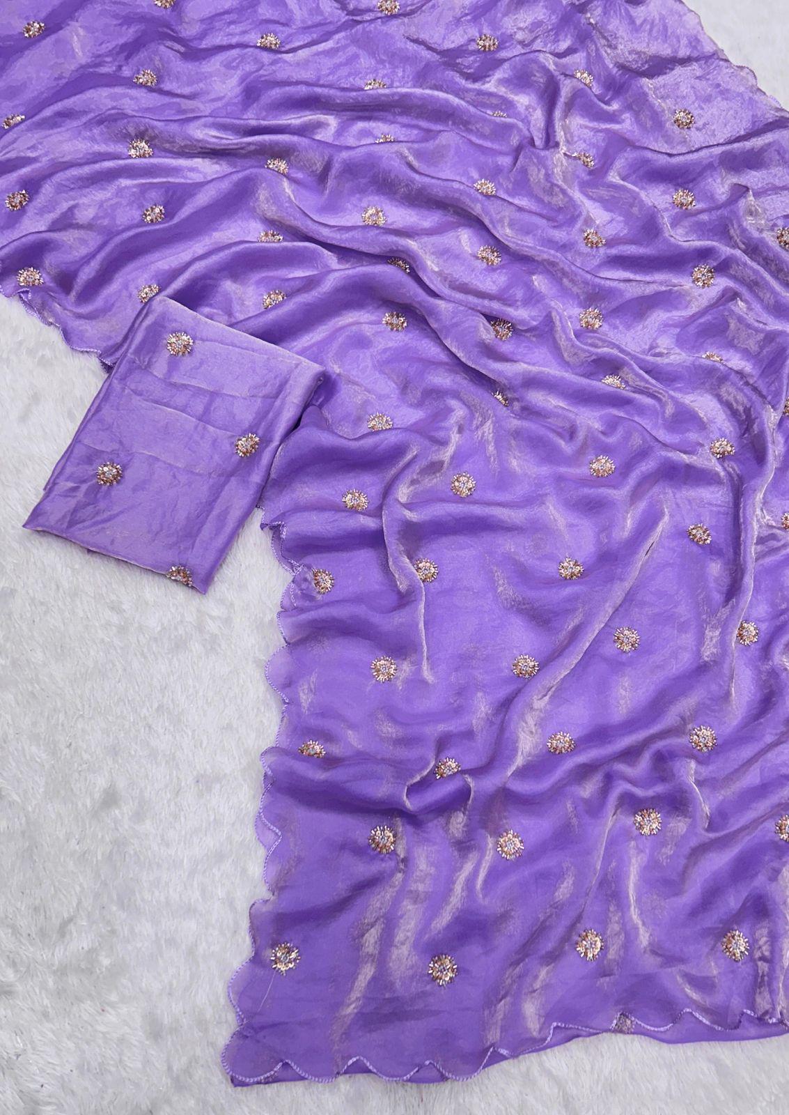 Fandy Sattin saree