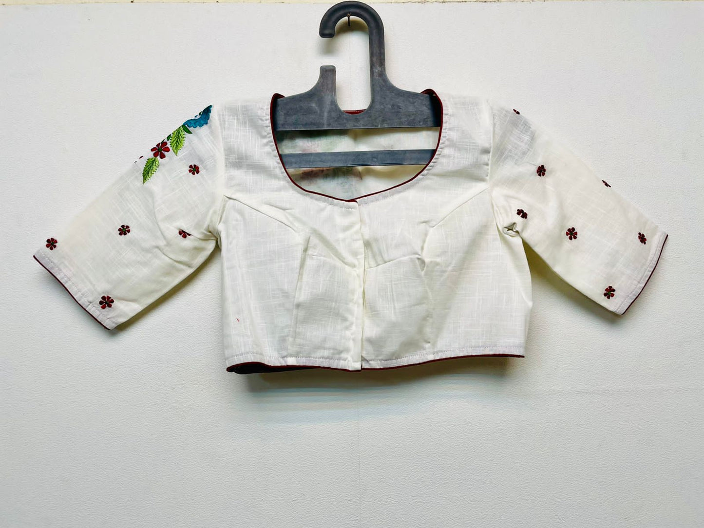 Cotton embroidered designer blouses