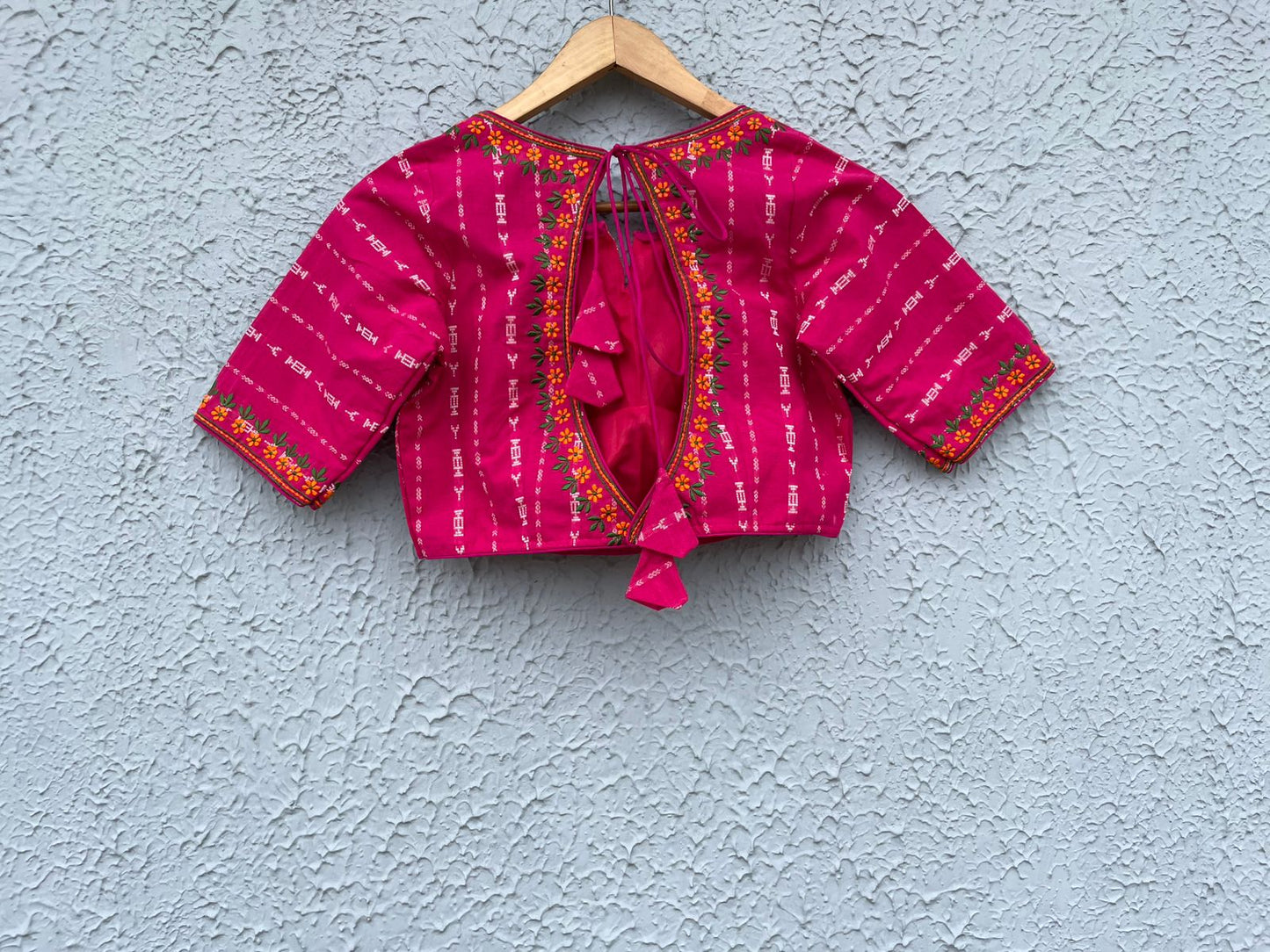 Cotton embroidered designer blouses