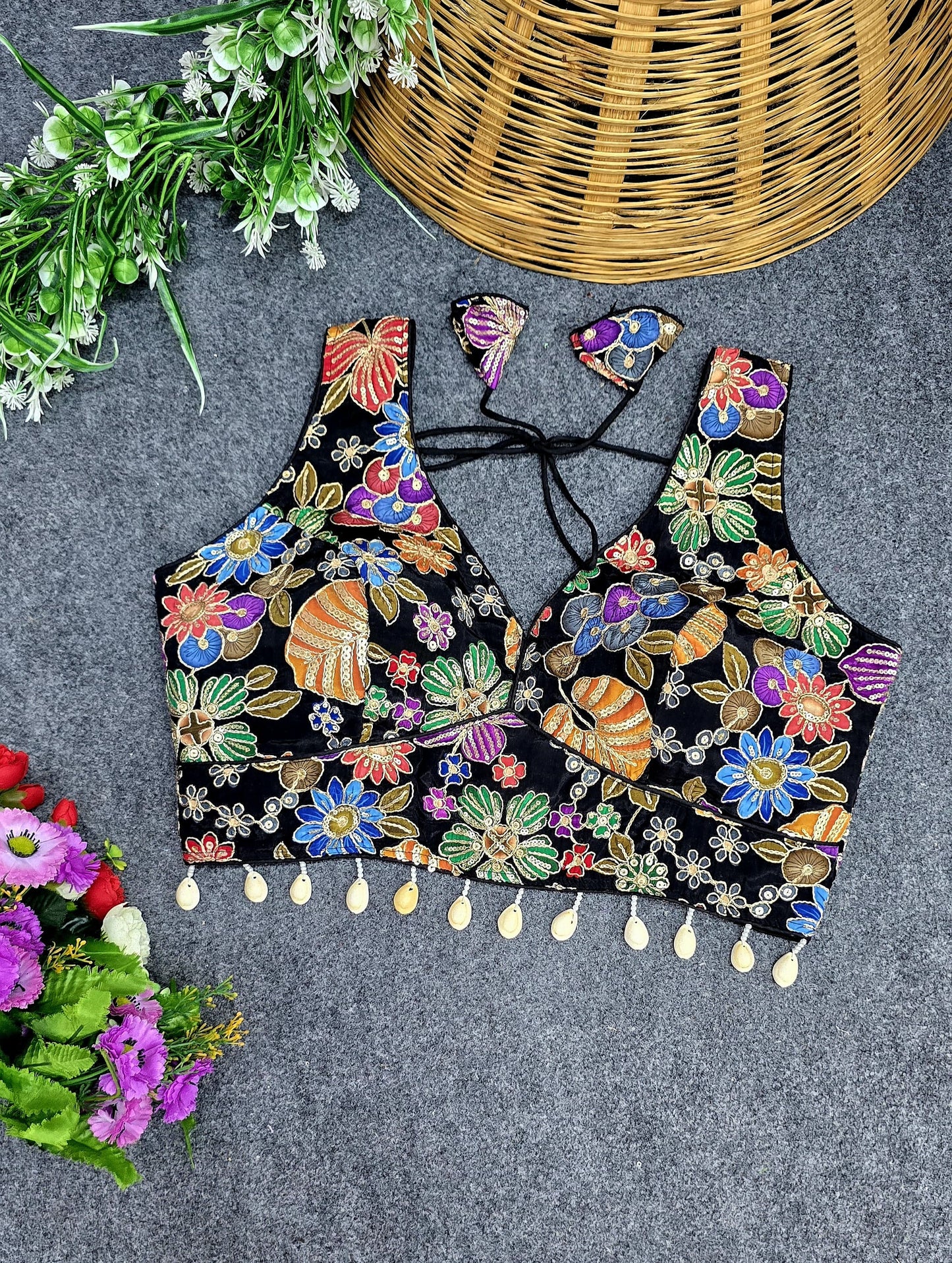Party wear handwork ready made blouse