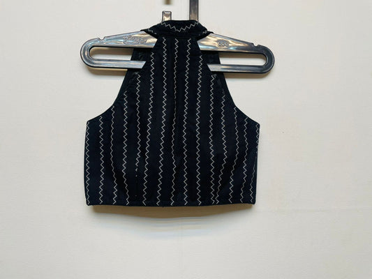 Cotton halter neck designer blouse