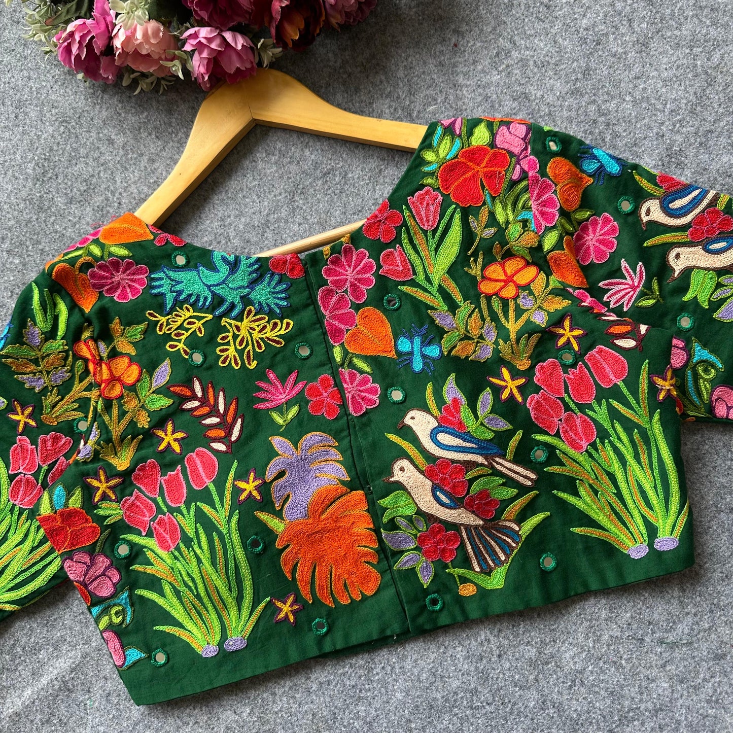 A Beauty Of Handwork All Over - Premium Readymade Blouse