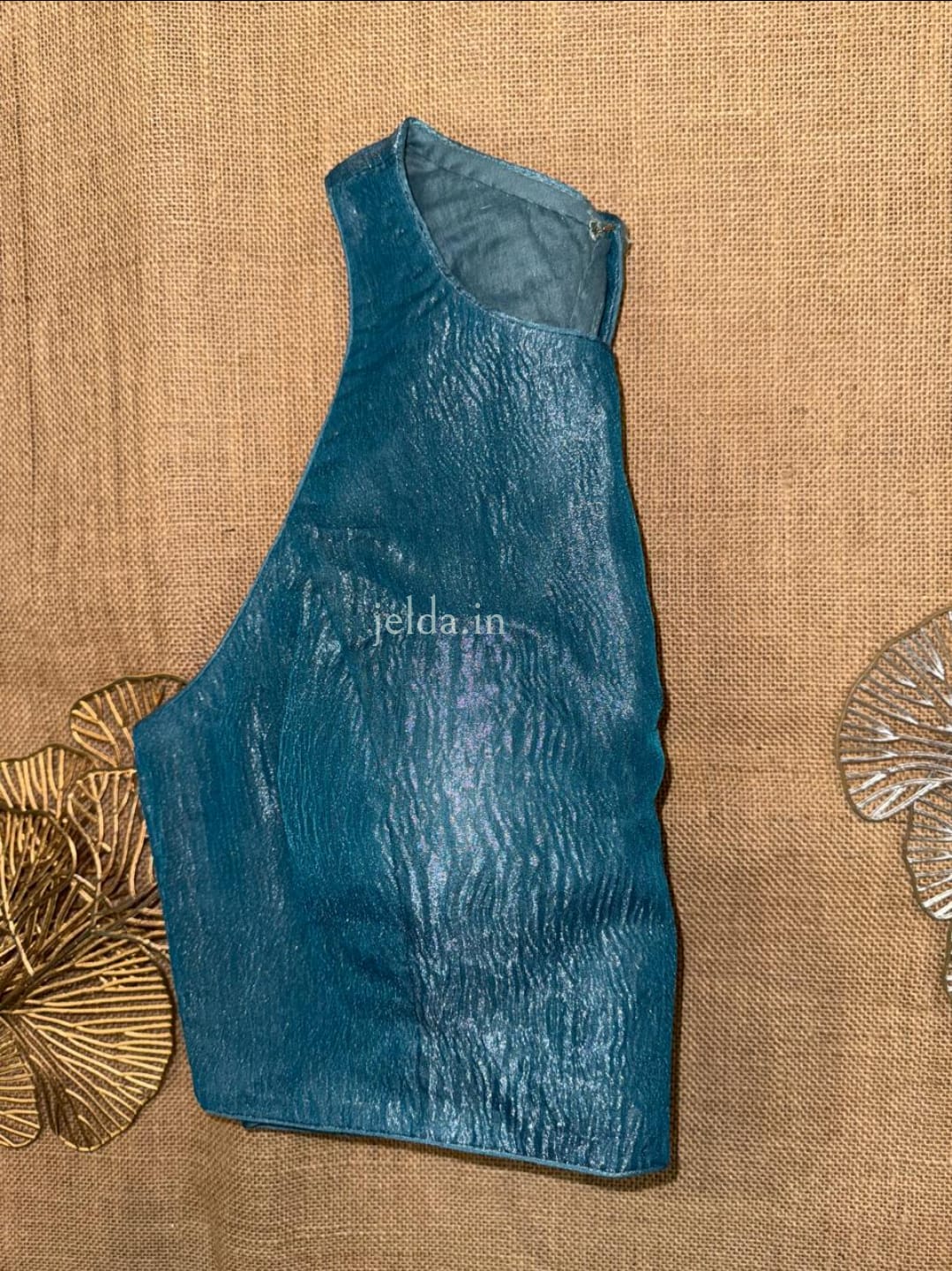 Premium Plain Sleeveless High Neck Blouses – Silk Fabric