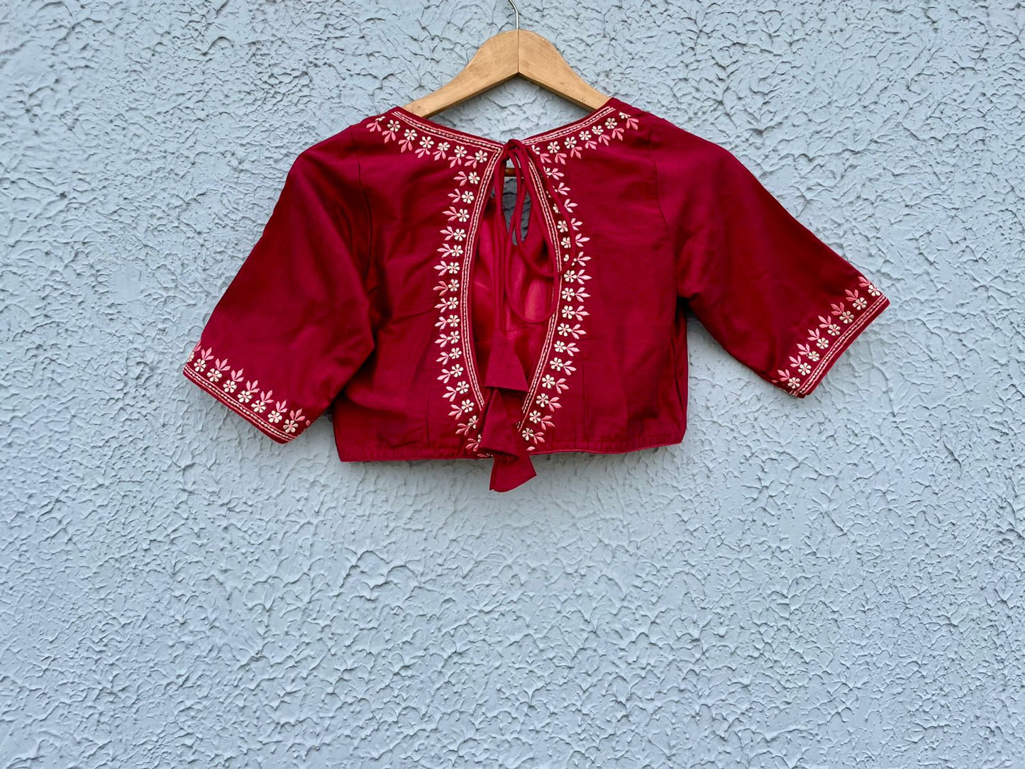 Cotton embroidered designer blouses