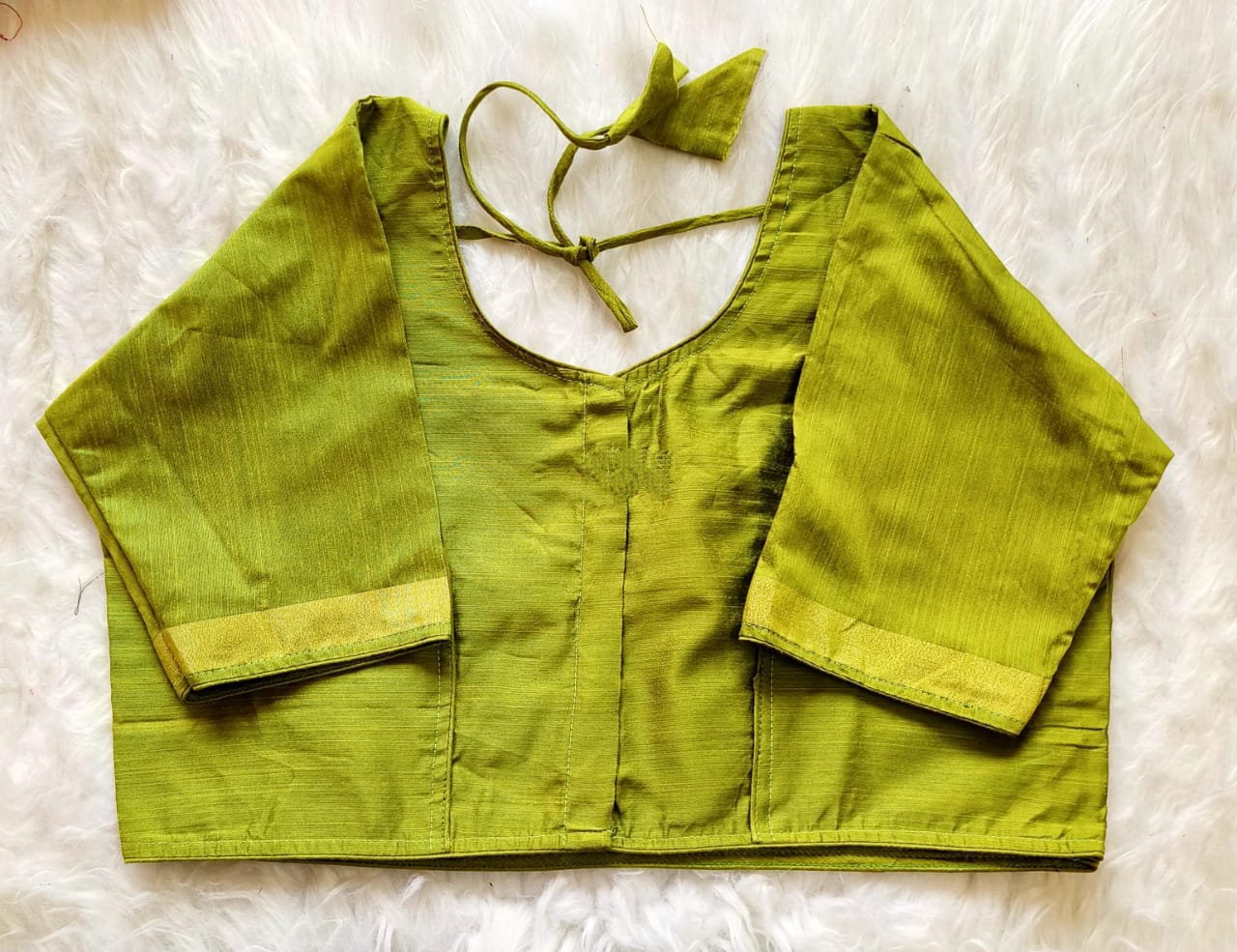 Ghicha silk round neck ready made blouses