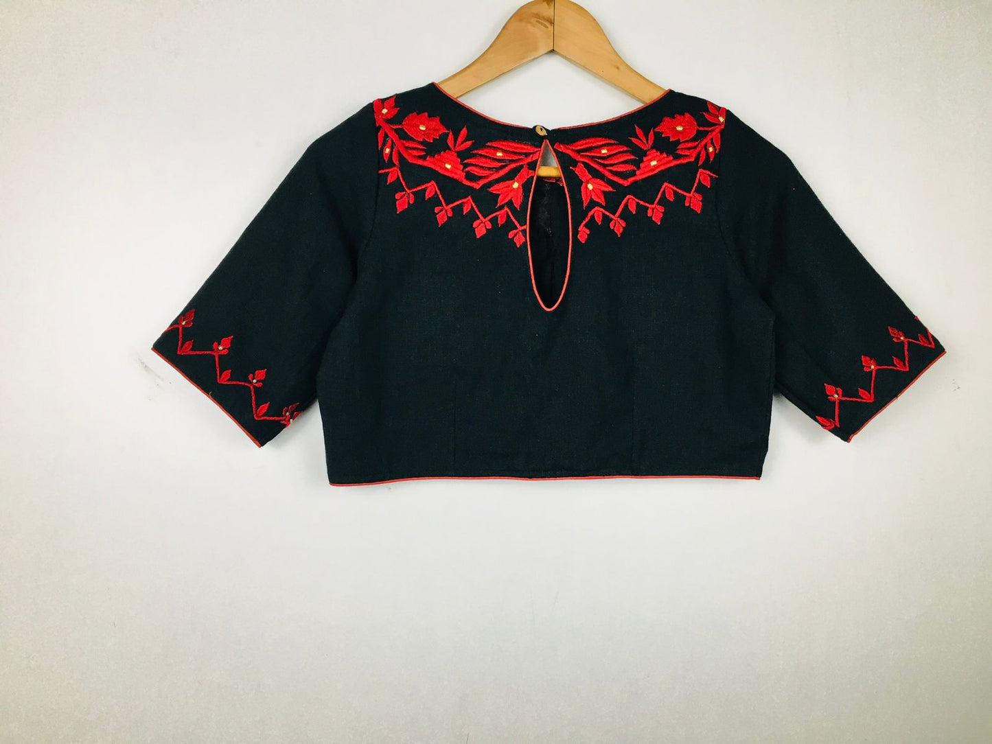 Cotton embroidered designer blouses