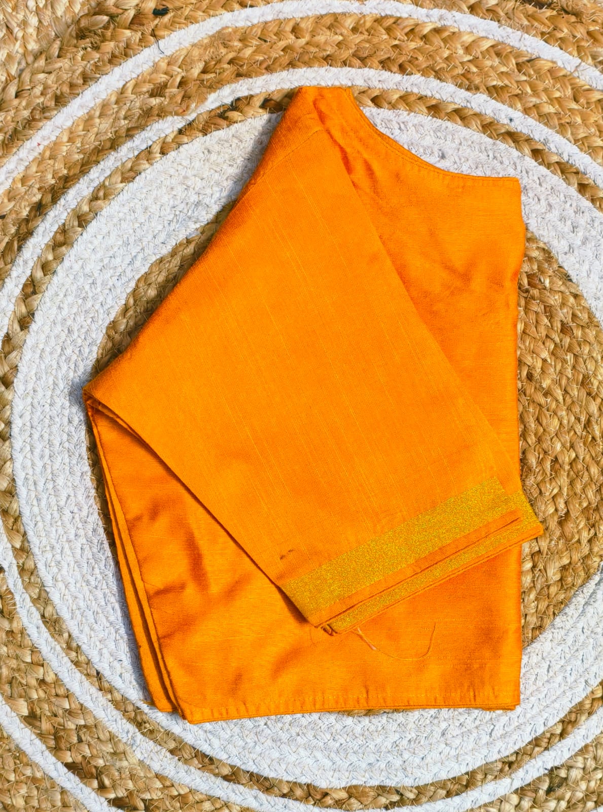Ghicha silk boat neck ready made blouses