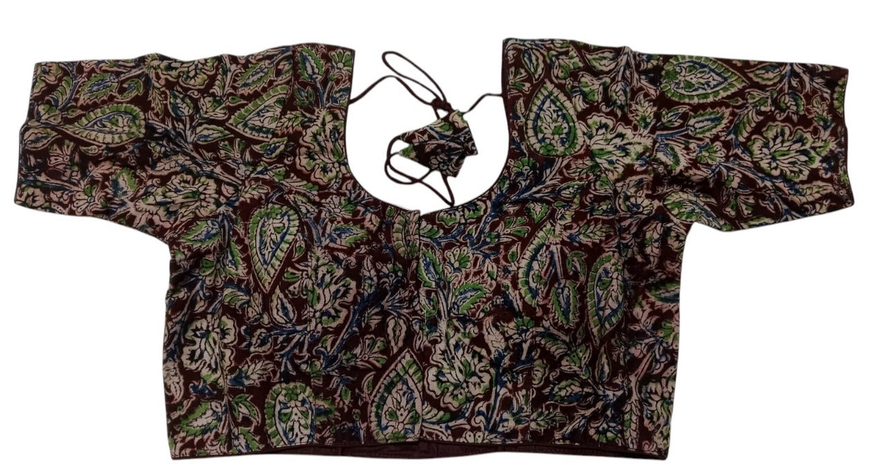 Kalamkari Pure Cotton ready made blouse