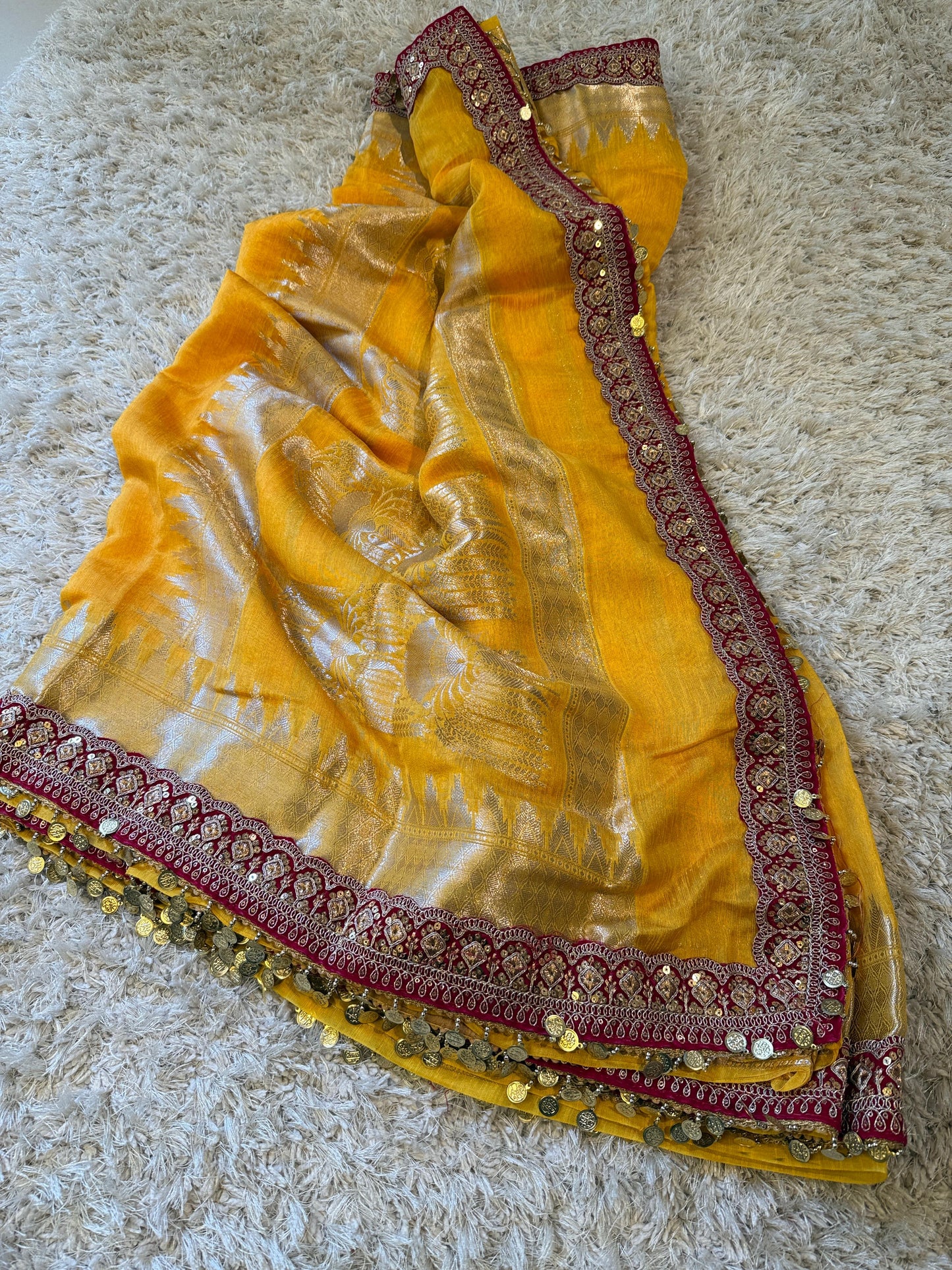 Banarasi Katan Georgette Soft Silk Saree