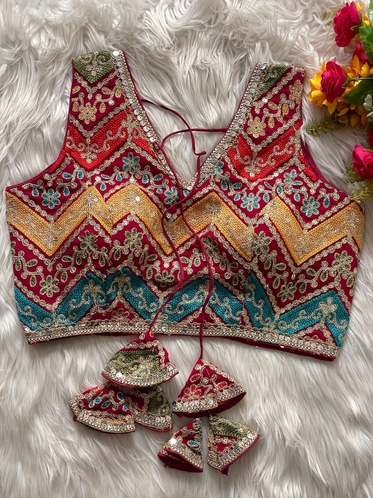 Premium Kashmiri Work - Premium Readymade Blouse