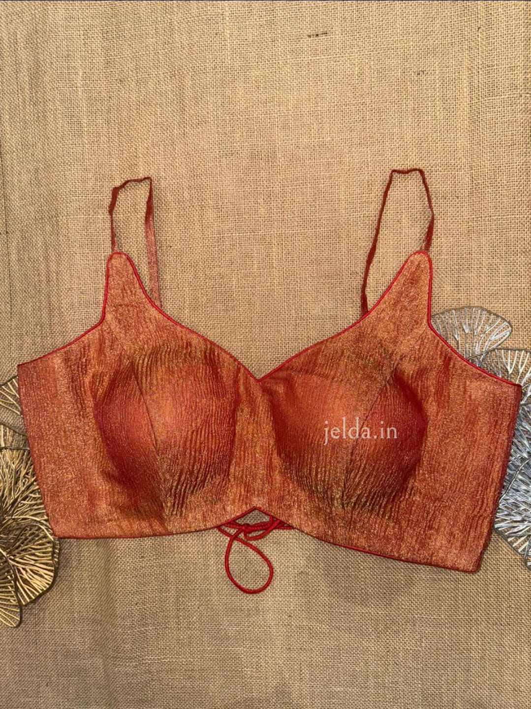 Premium Plain Sleeveless v neck with noodles straps Blouses – Silk Fabric