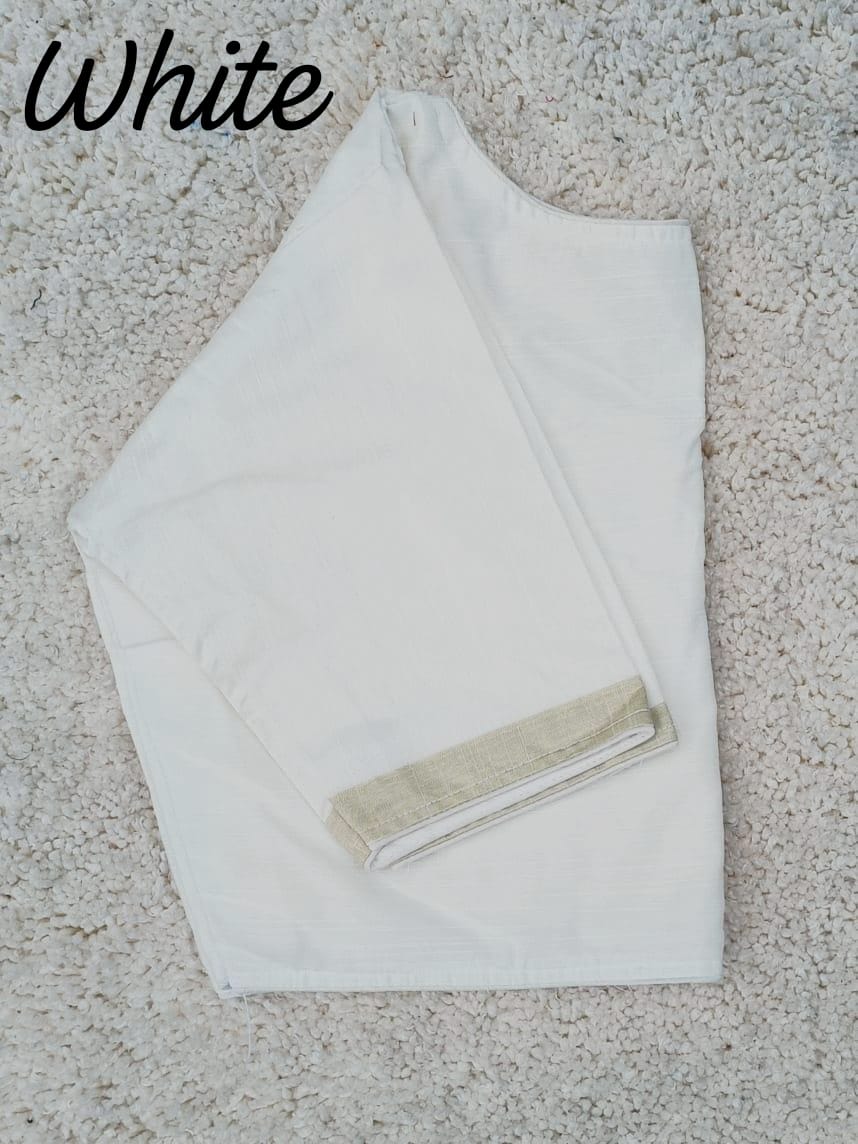 Ghicha silk boat neck ready made blouses