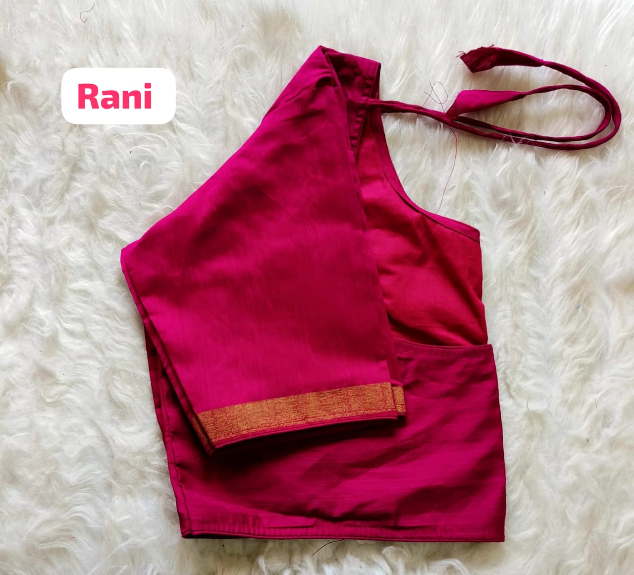 Ghicha silk round neck ready made blouses