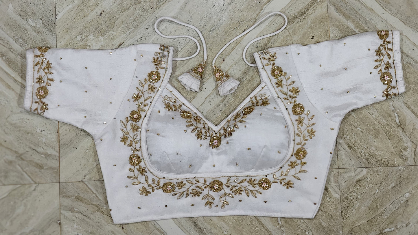 Mumtaz bridal jardosi work ready made blouse