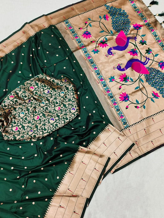 Soft Paithani silk saree