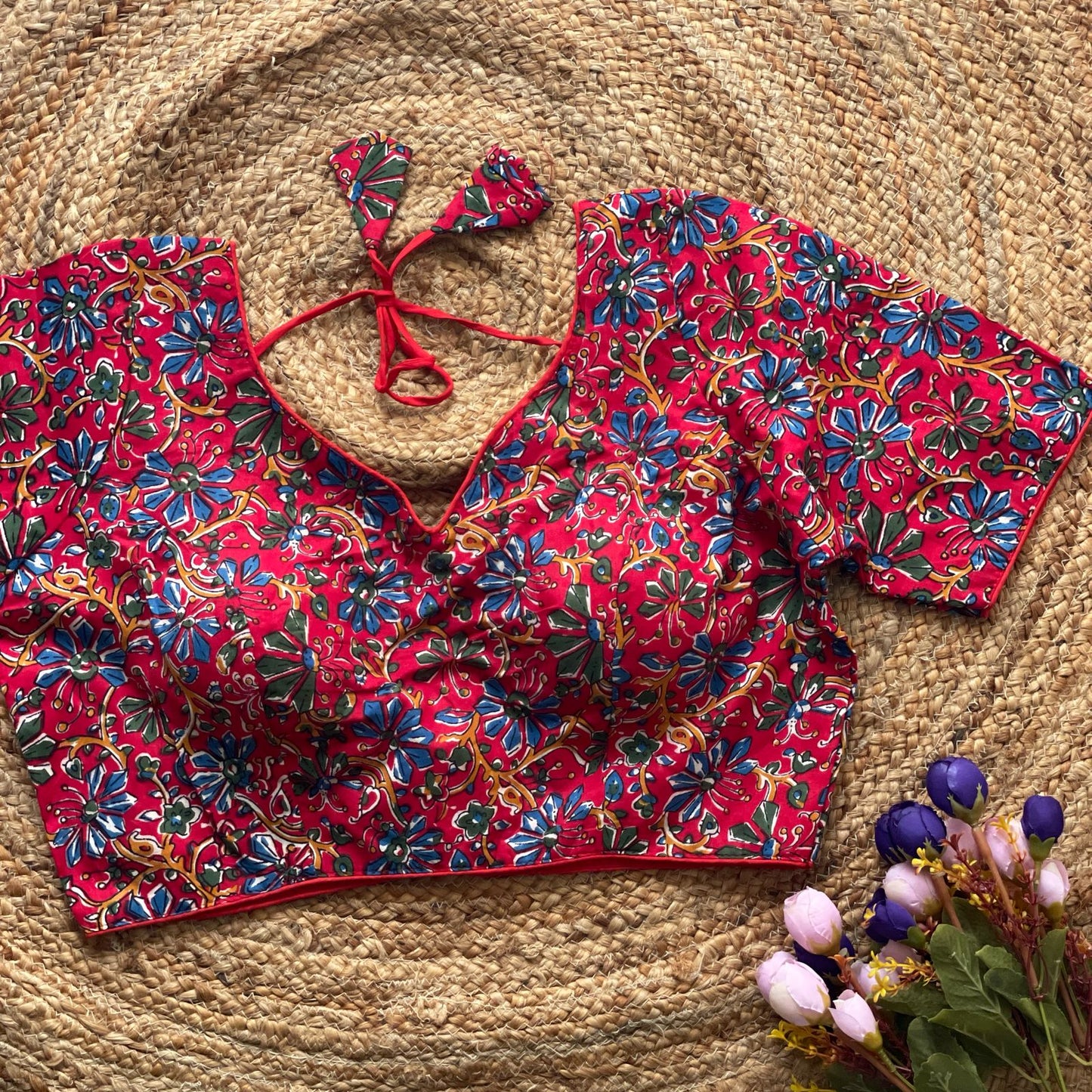 Beautiful kalamkari printed ready made blouses