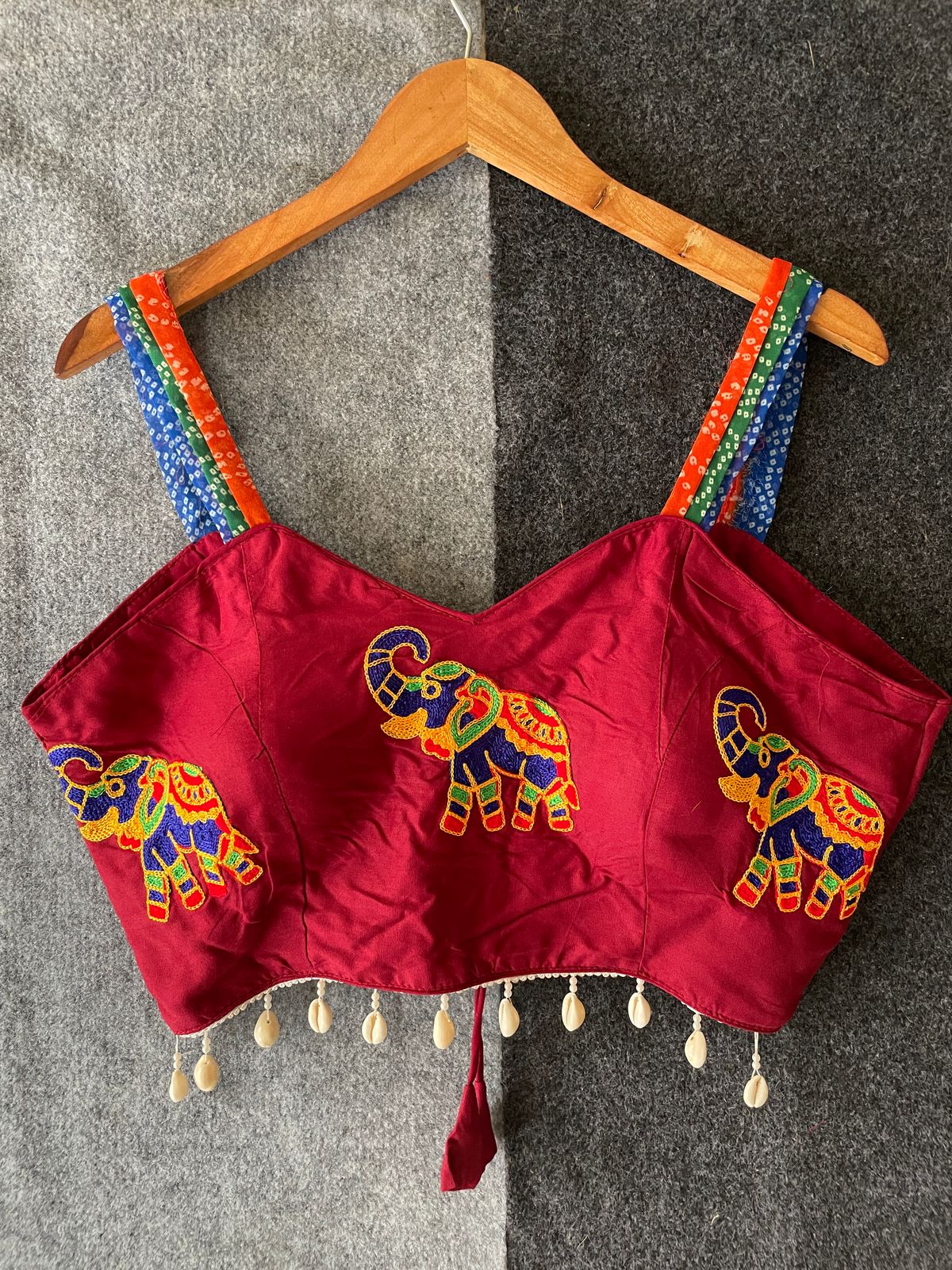 Fancy Sleeveless With Back Doori - Premium Readymade Blouse