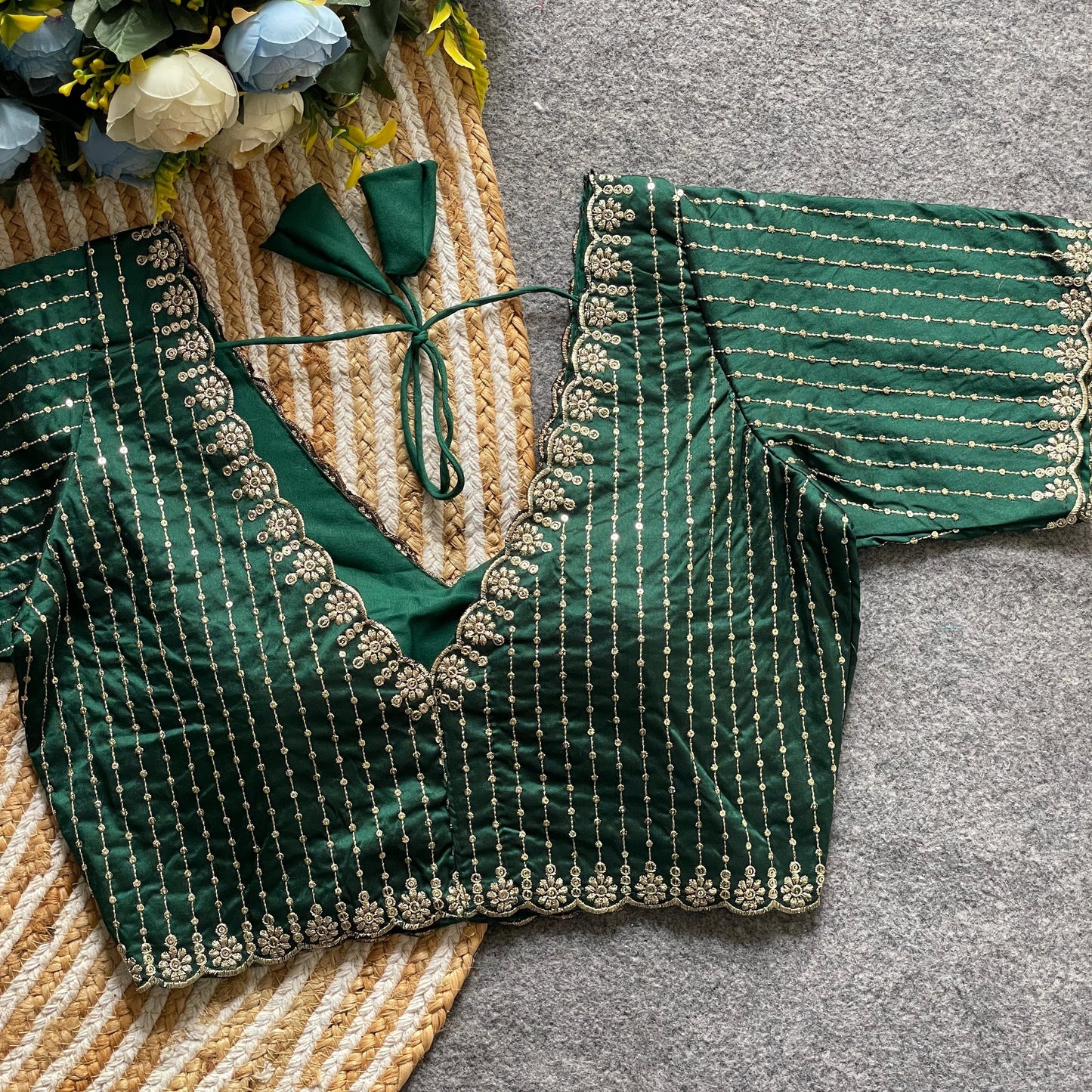 Banarasi silk ready made blouse