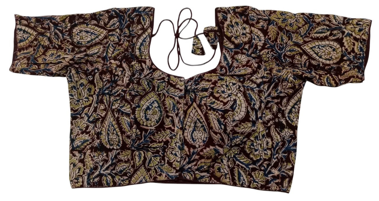 Kalamkari Pure Cotton ready made blouse