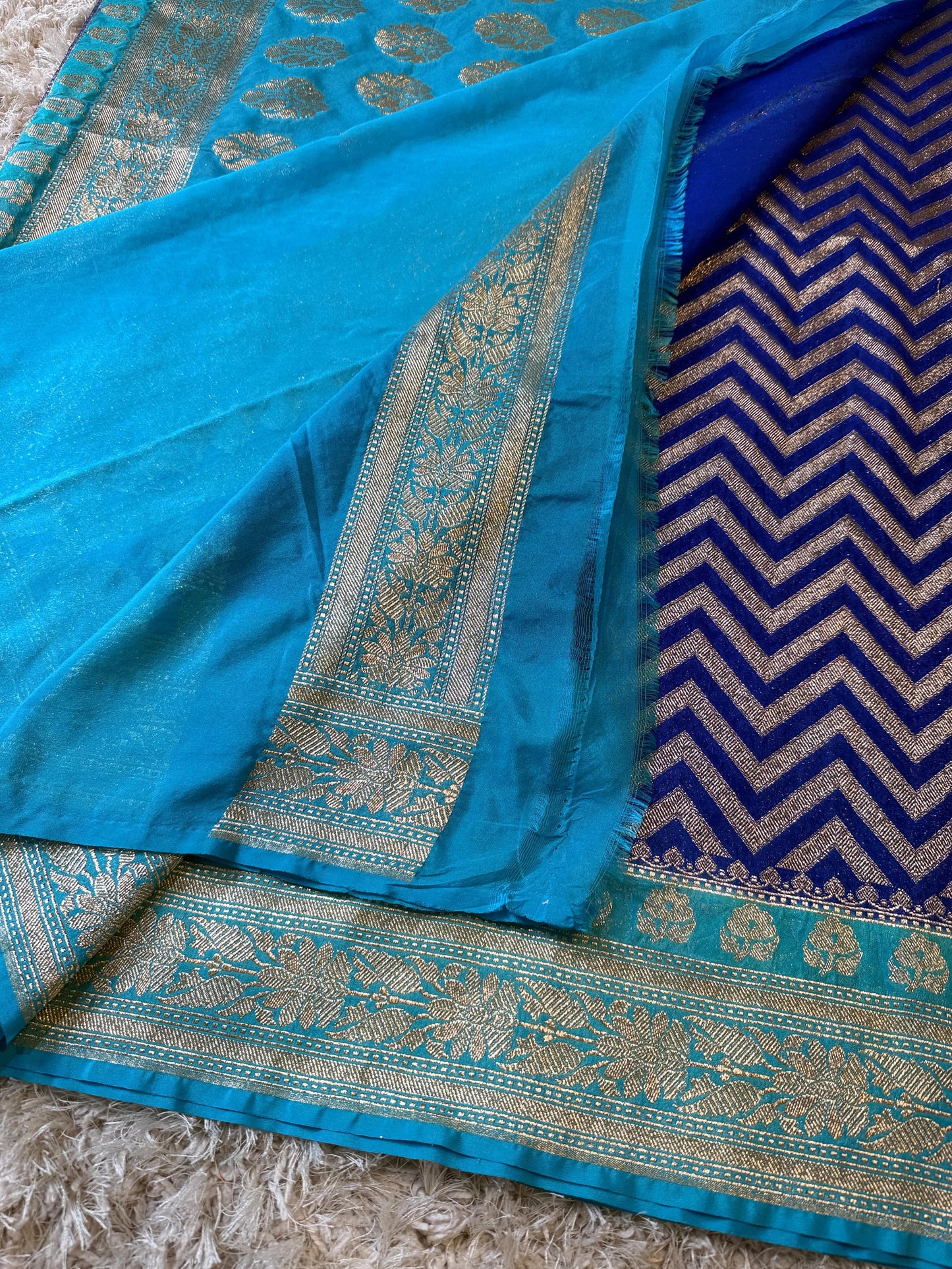 Handloom Banarasi Katan Georgette Silk Saree