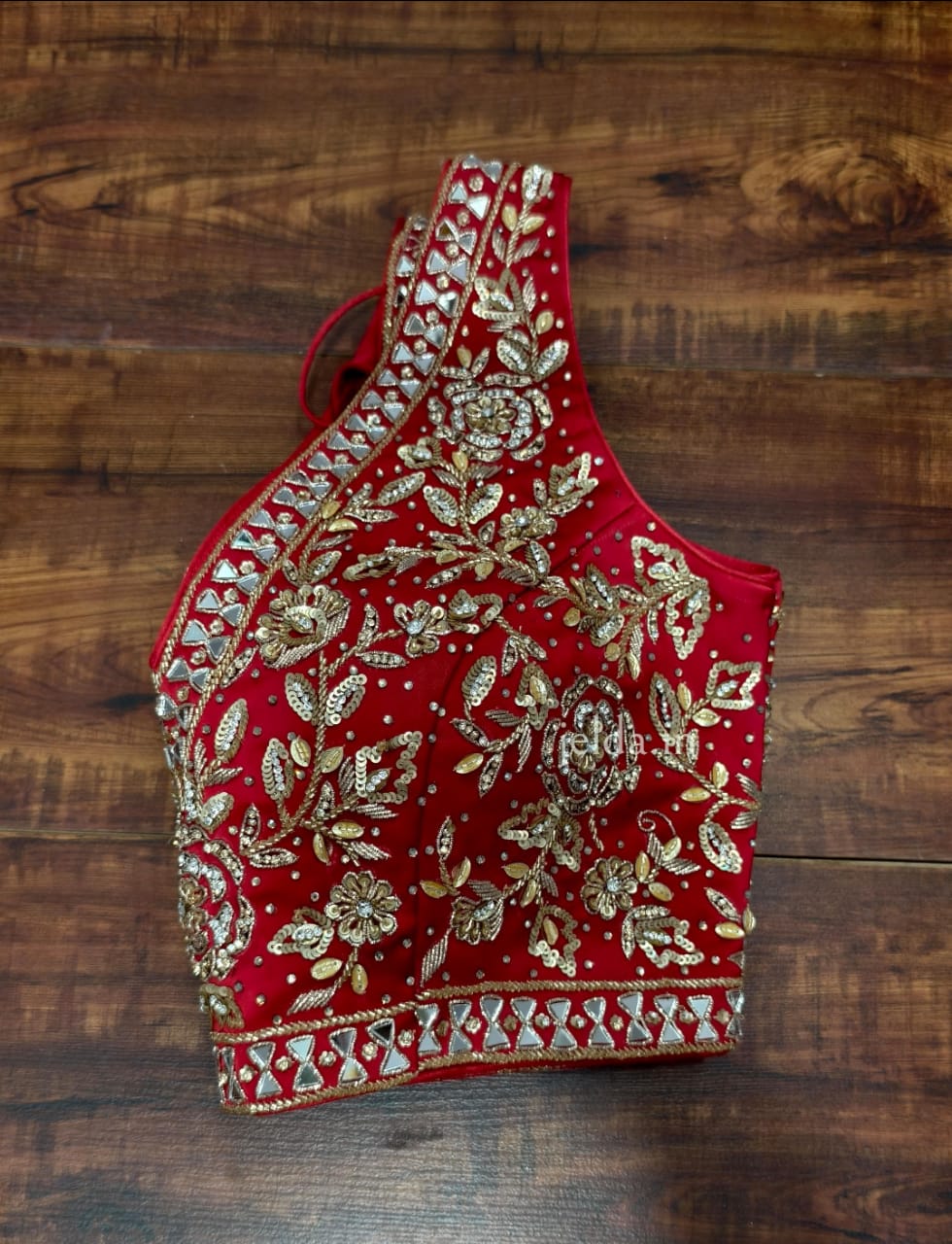 Heavy Embroidery work sleeveless - custom made blouses