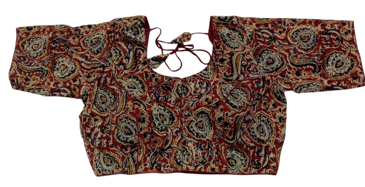 Kalamkari Pure Cotton ready made blouse
