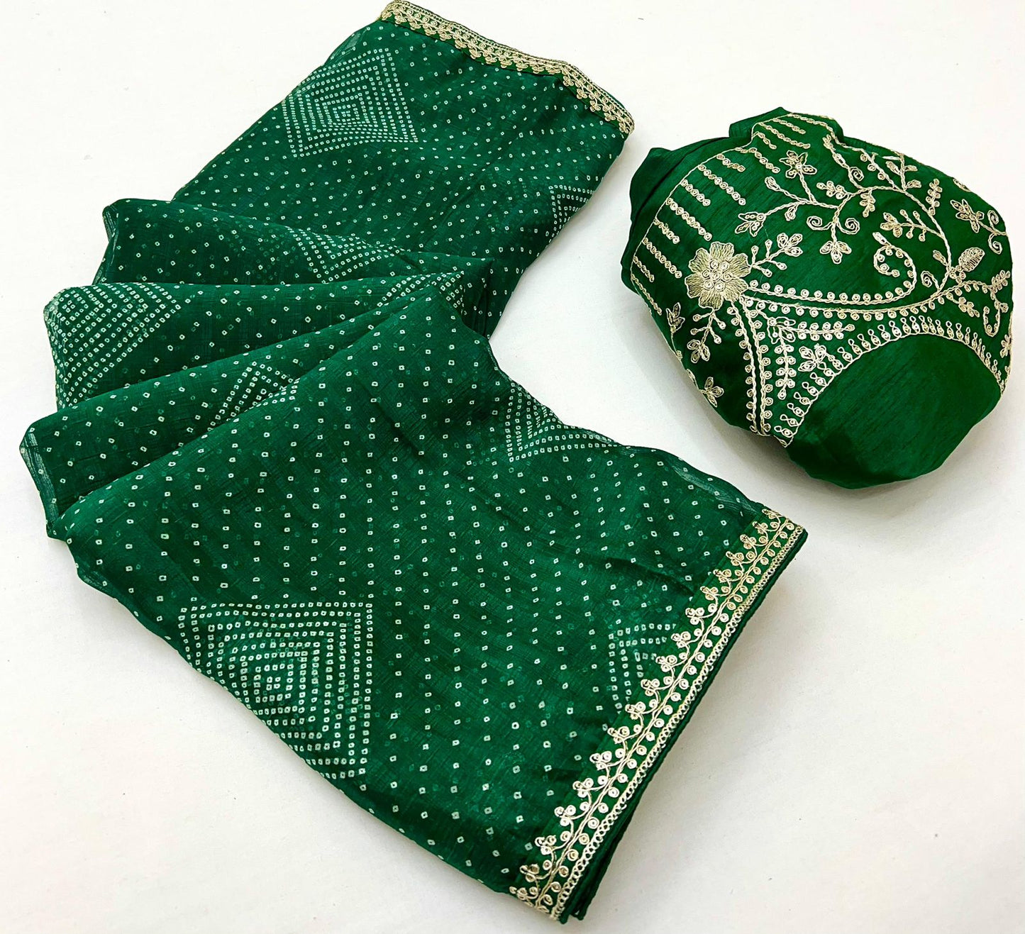 Soft Chiffon Embroidery lace saree