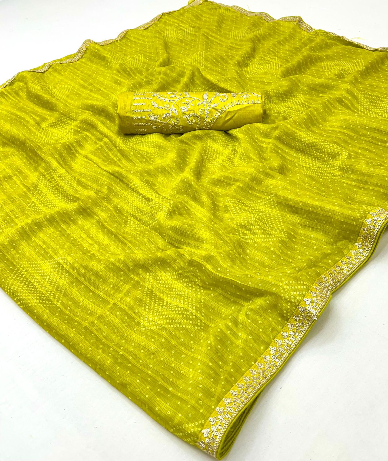 Soft Chiffon Embroidery lace saree