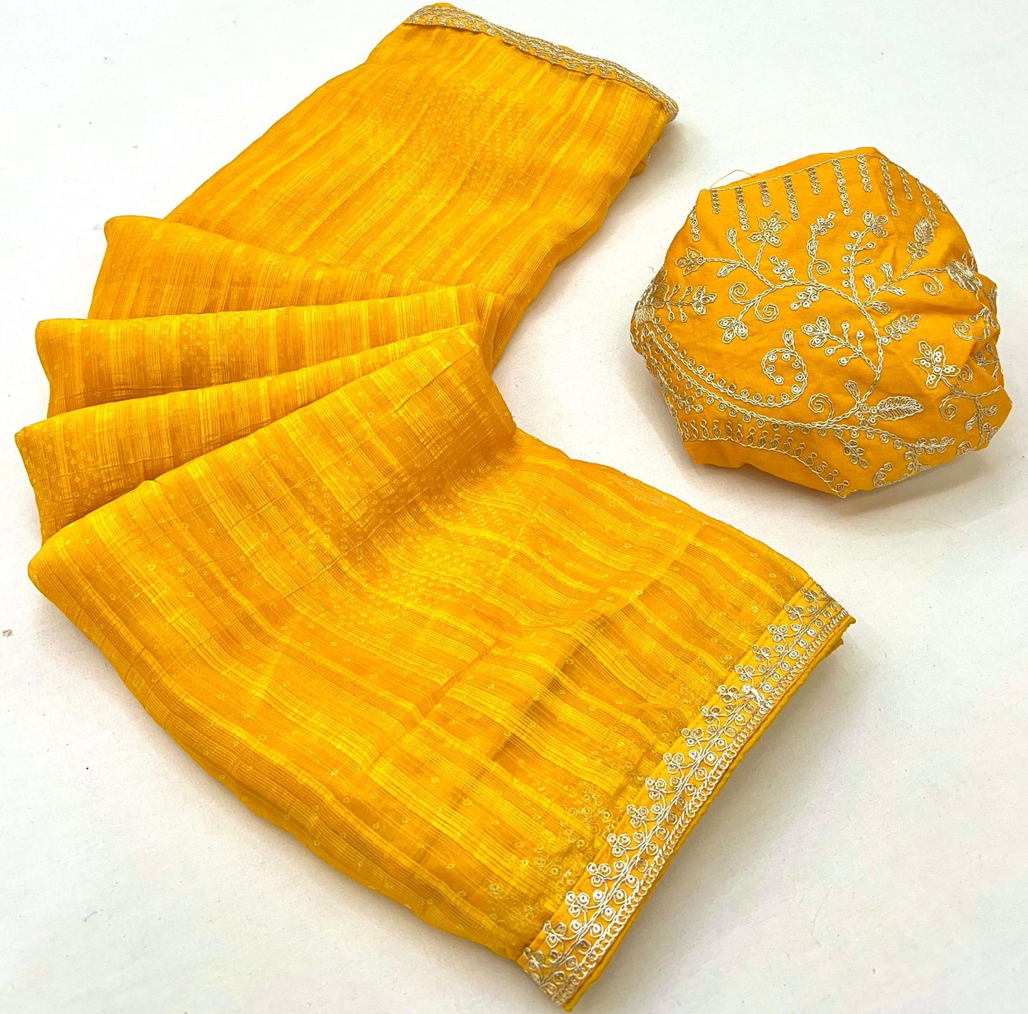 Soft Chiffon Embroidery lace saree