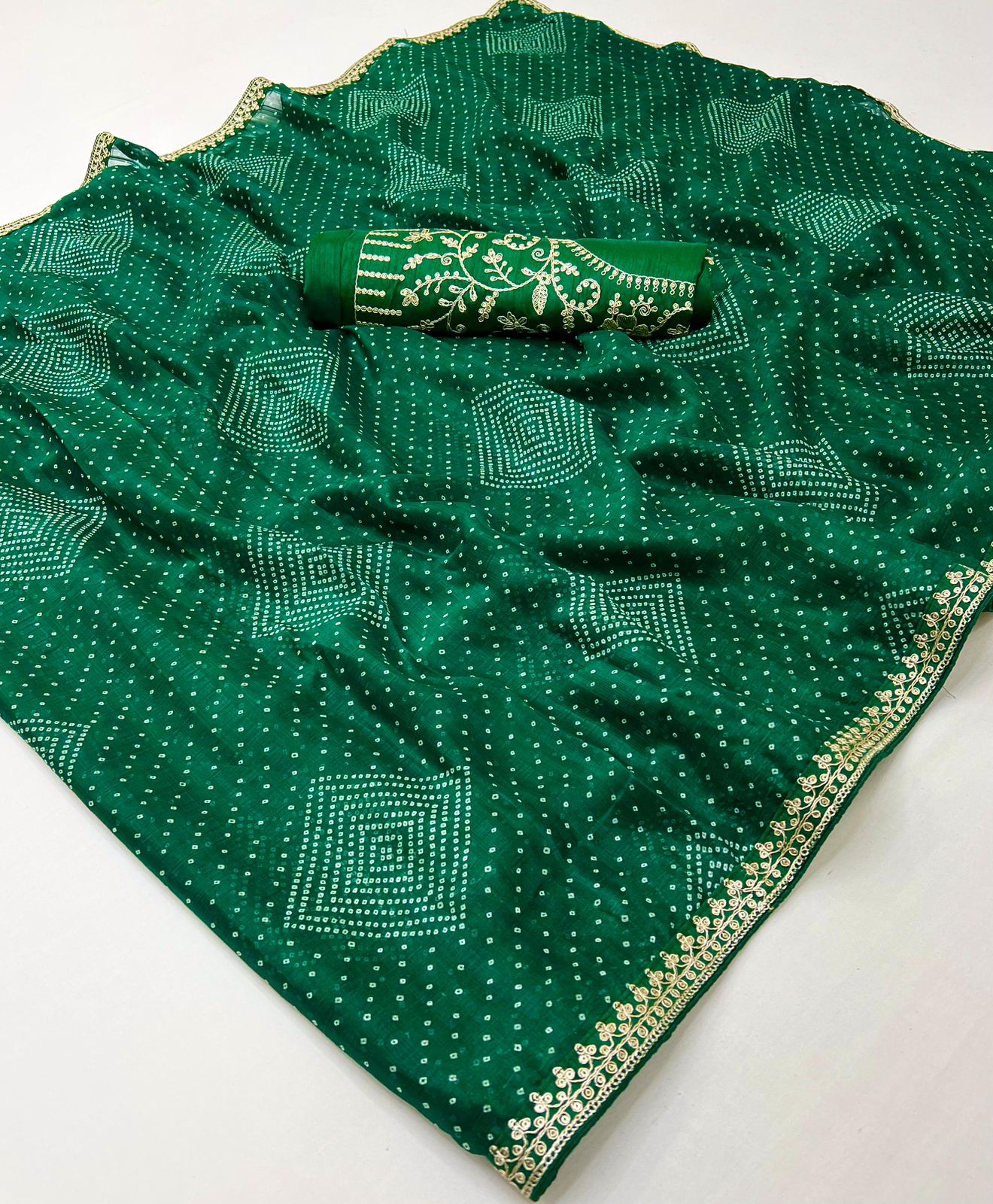 Soft Chiffon Embroidery lace saree