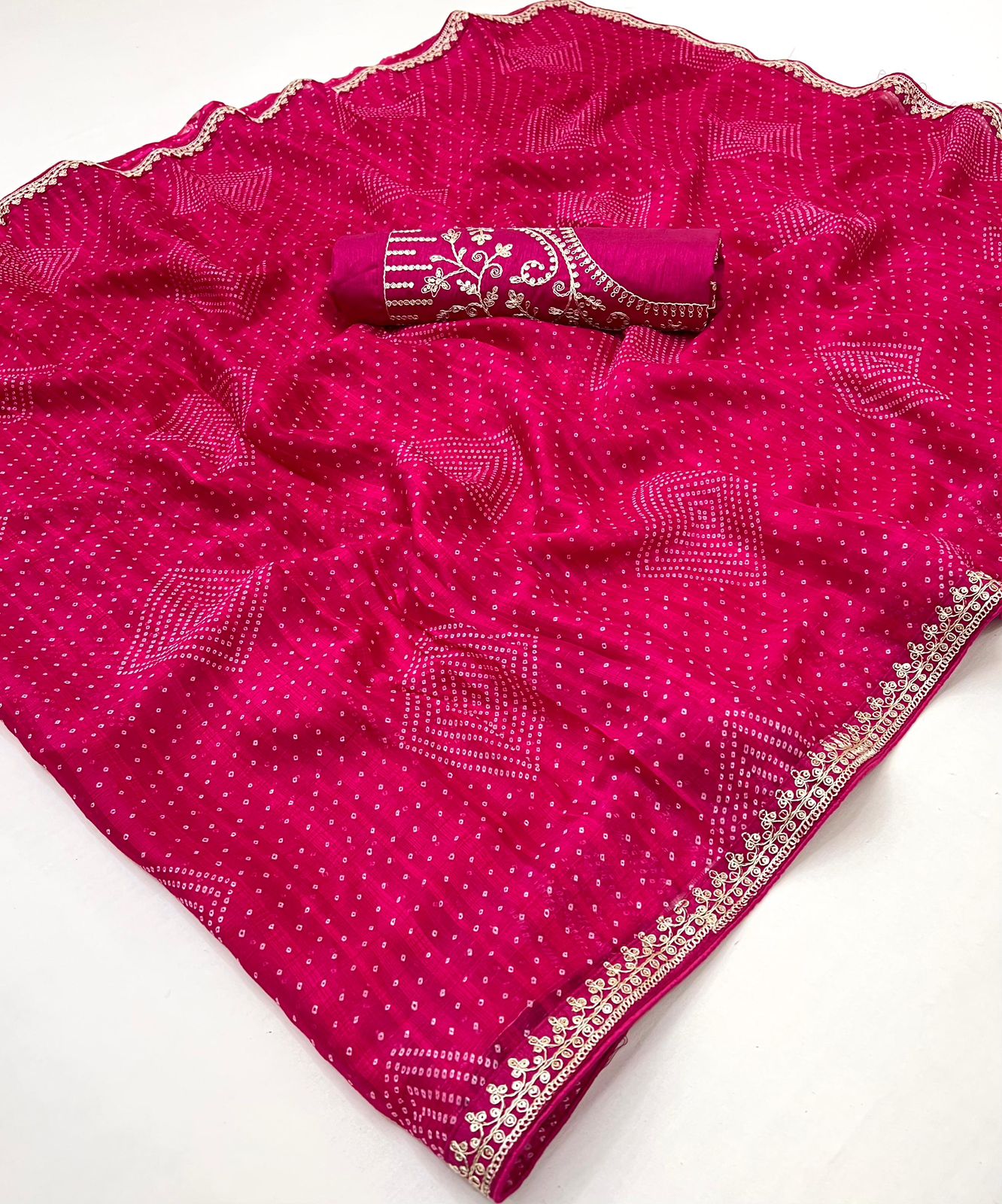 Soft Chiffon Embroidery lace saree
