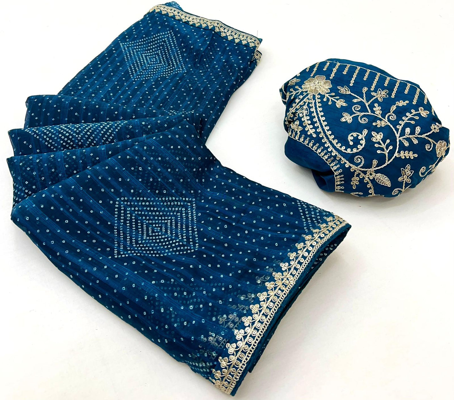 Soft Chiffon Embroidery lace saree