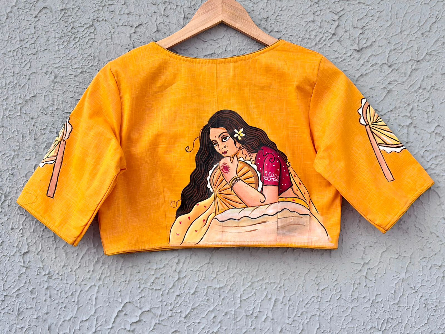Cotton handpainted designer blouse