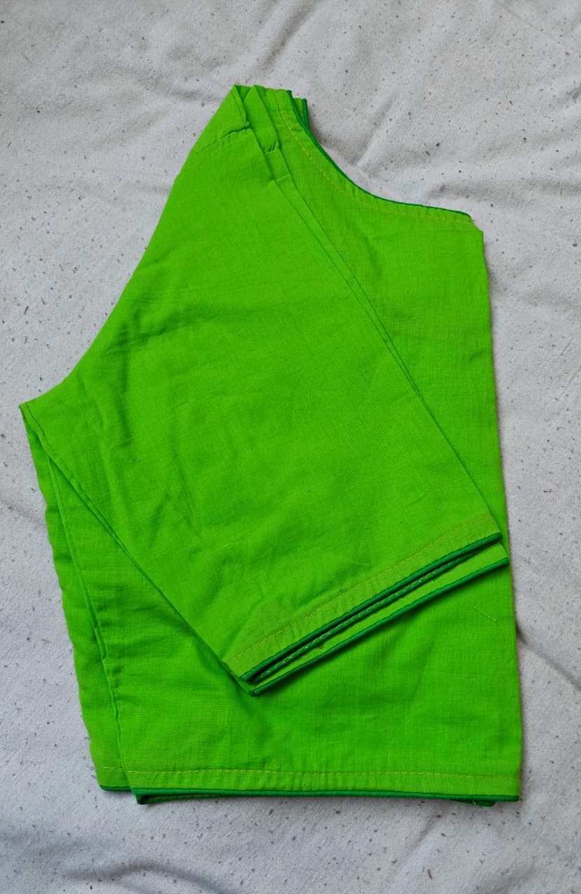 Pure pochampally cotton ready made blouse
