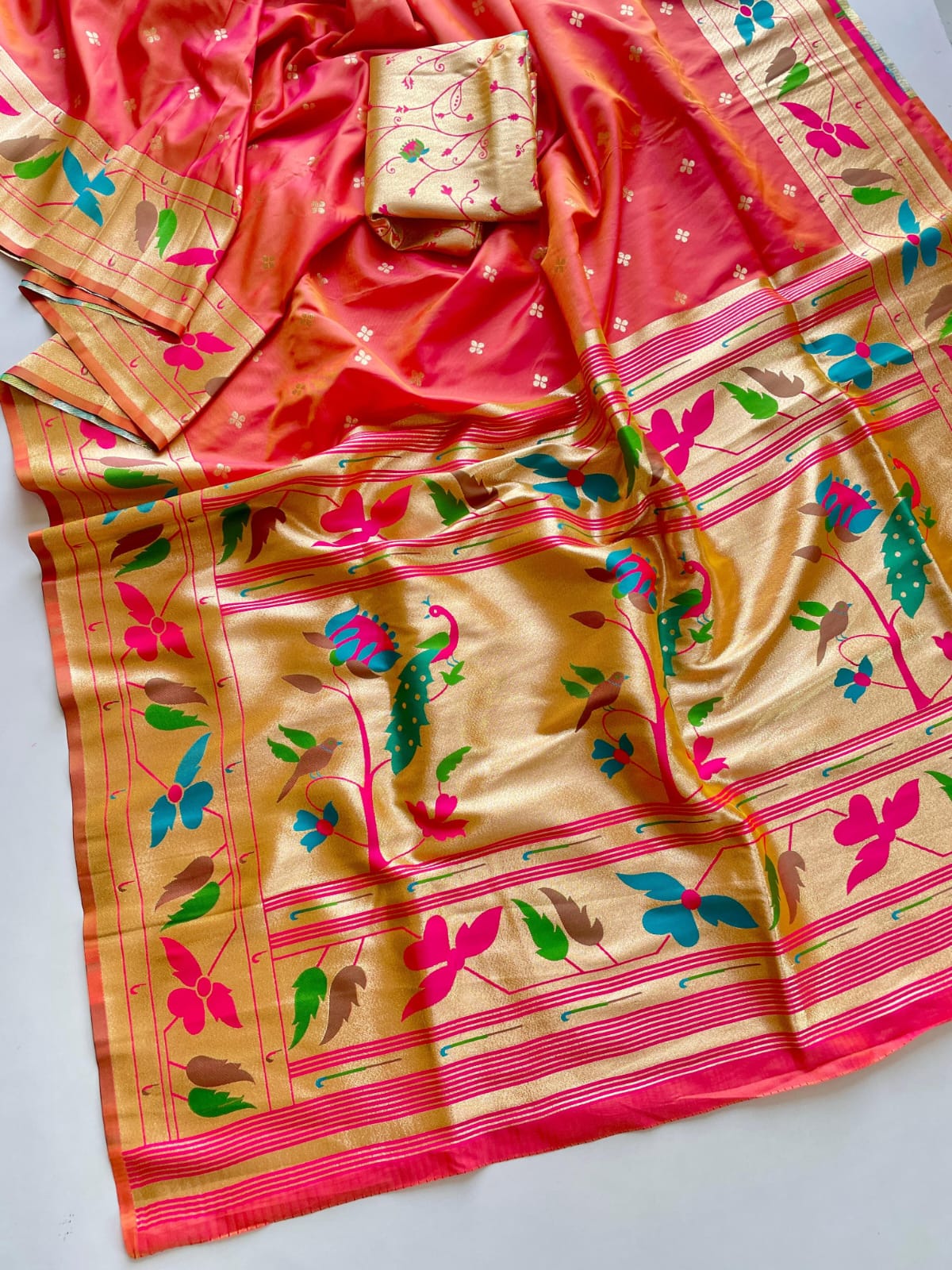 Mayuri Paithani Silk Saree