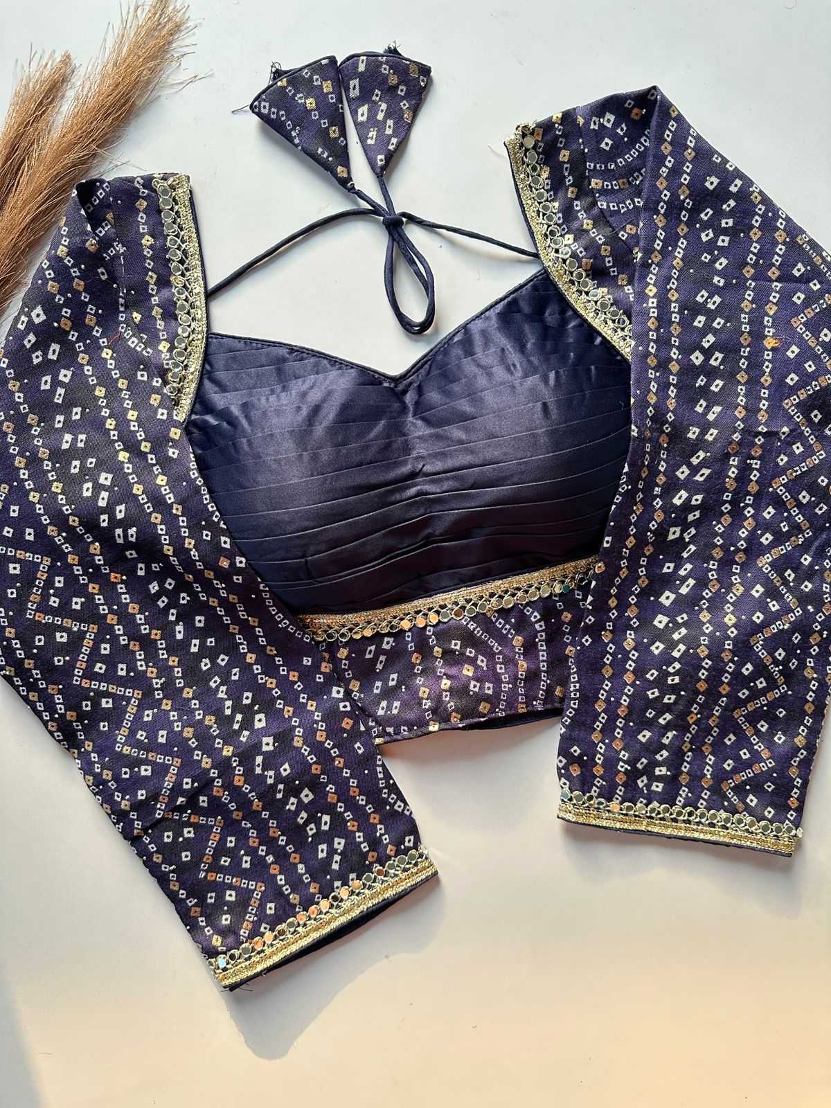 Cotton silk ready made blouse