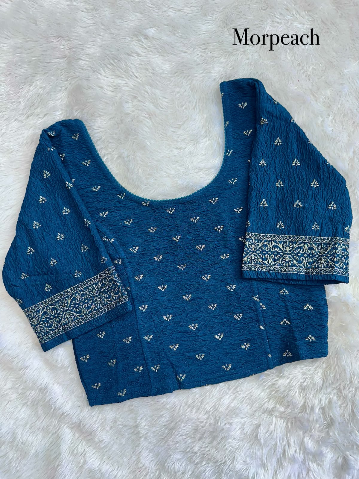 Crush Lycra stretchable ready made blouse