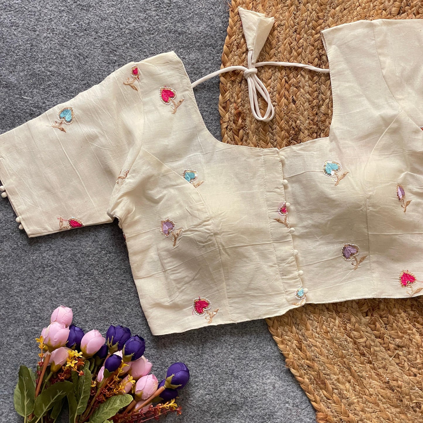 pure cotton ready made blouse