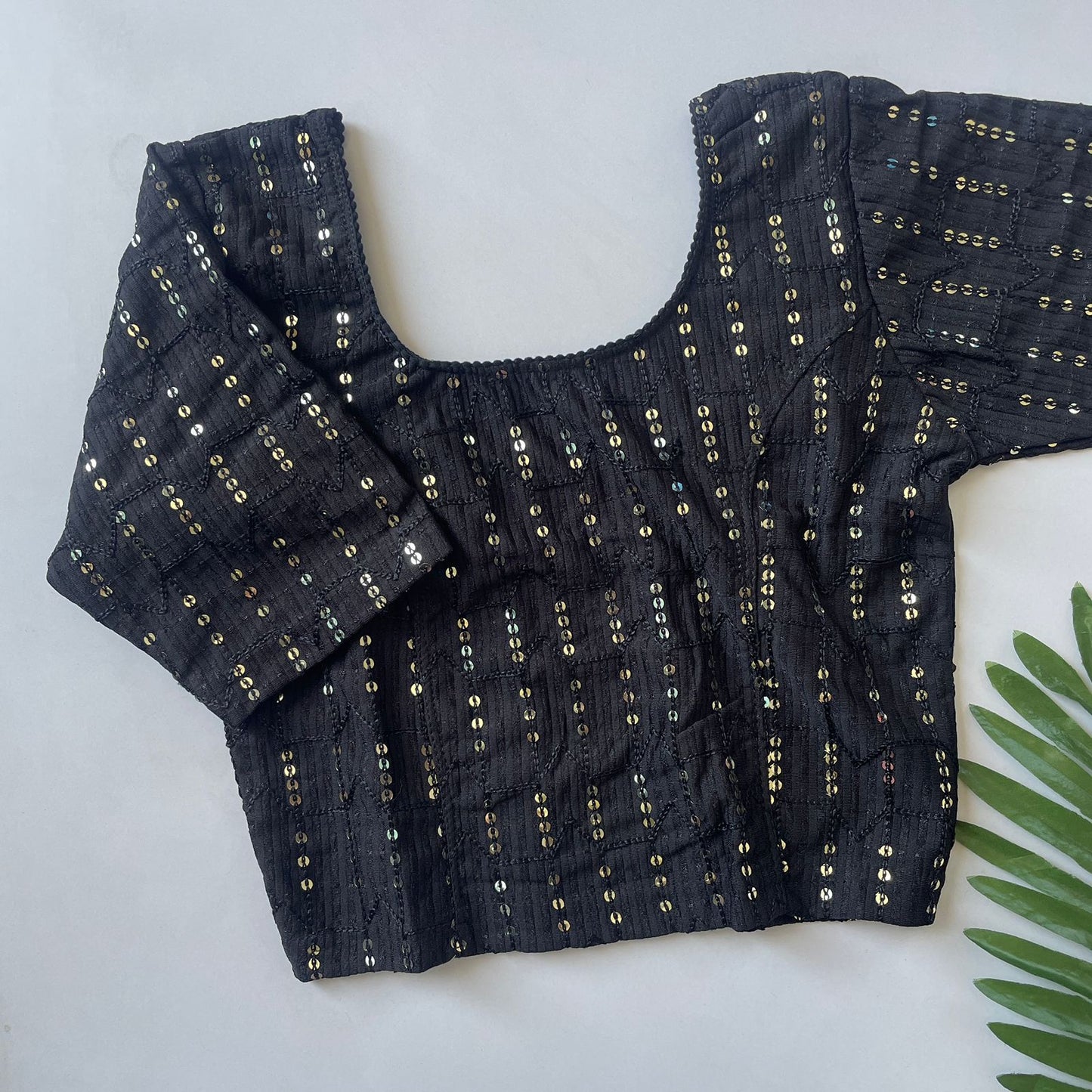 Polyester with embroidery stretchable ready made blouse