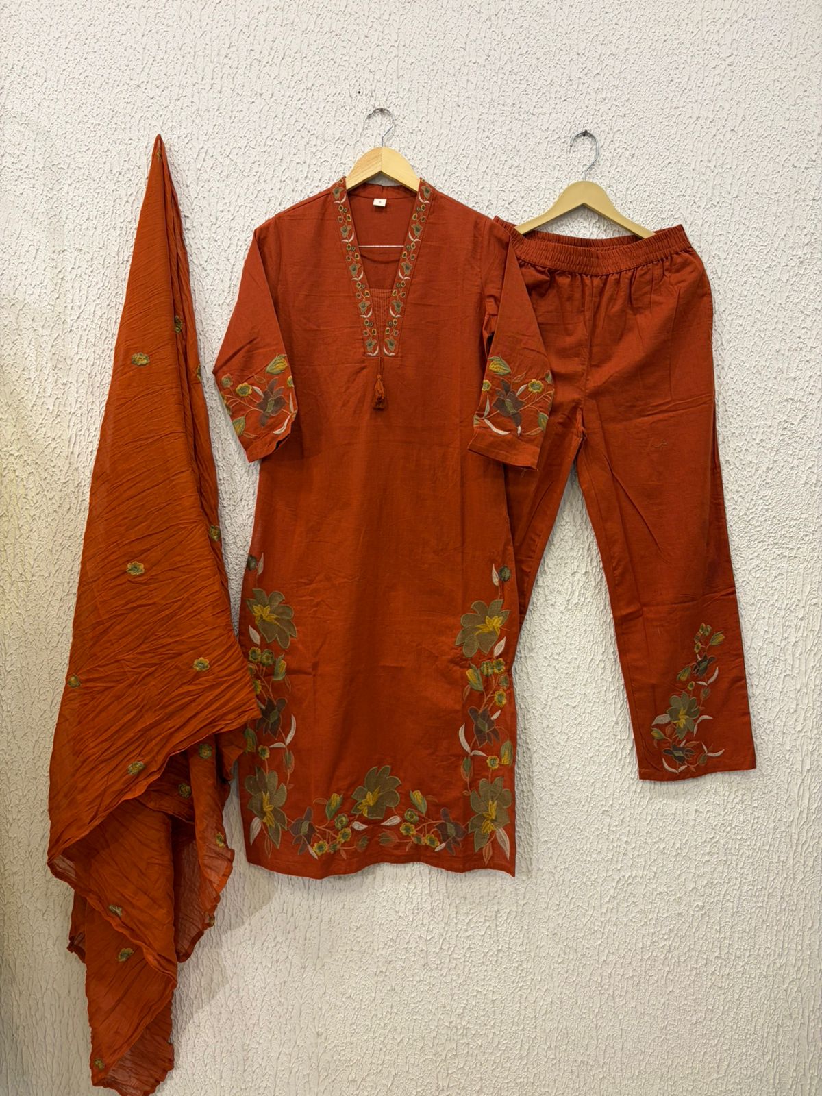 Cotton embroidery salwar suit