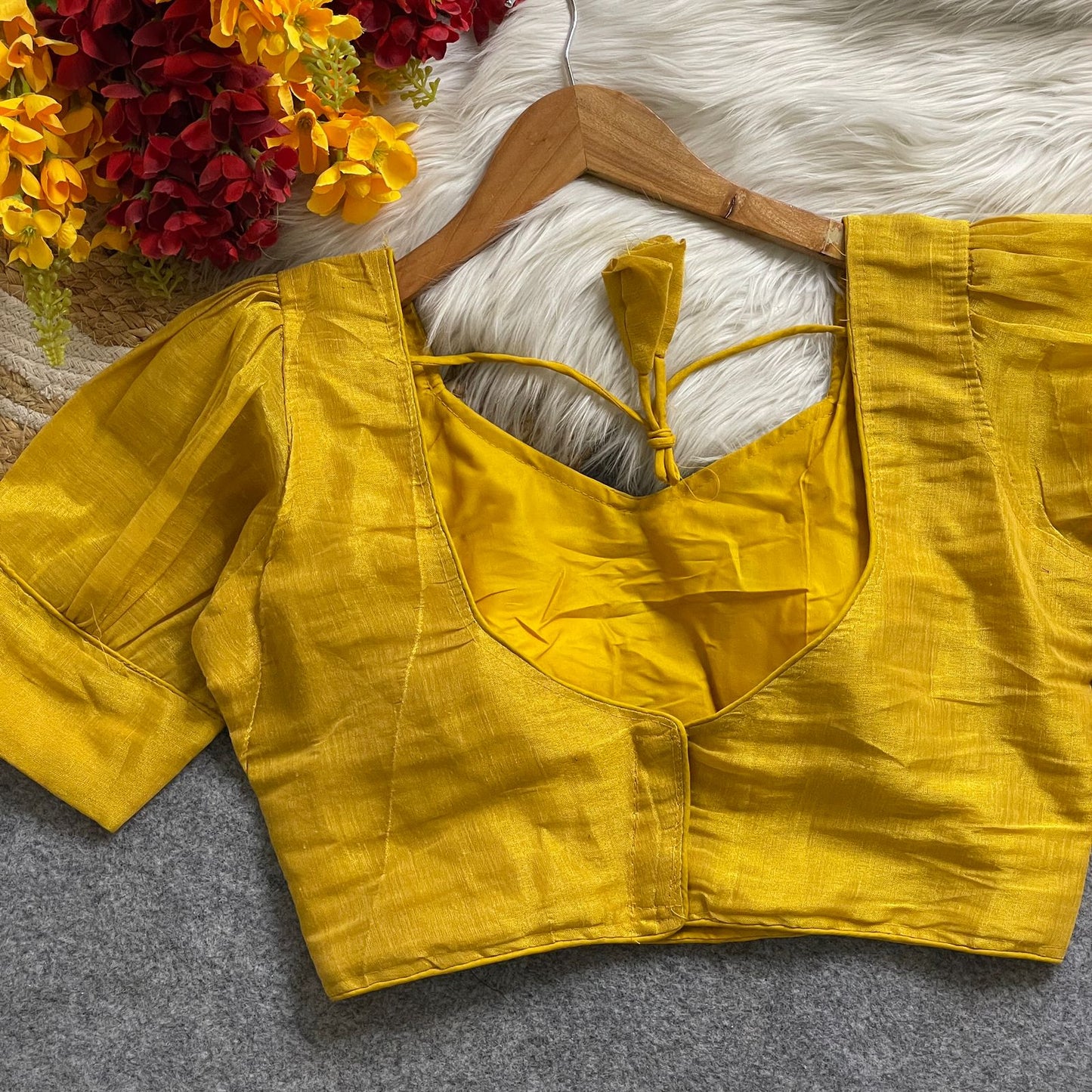 Pure Erode Silk Cotton ready made blouse