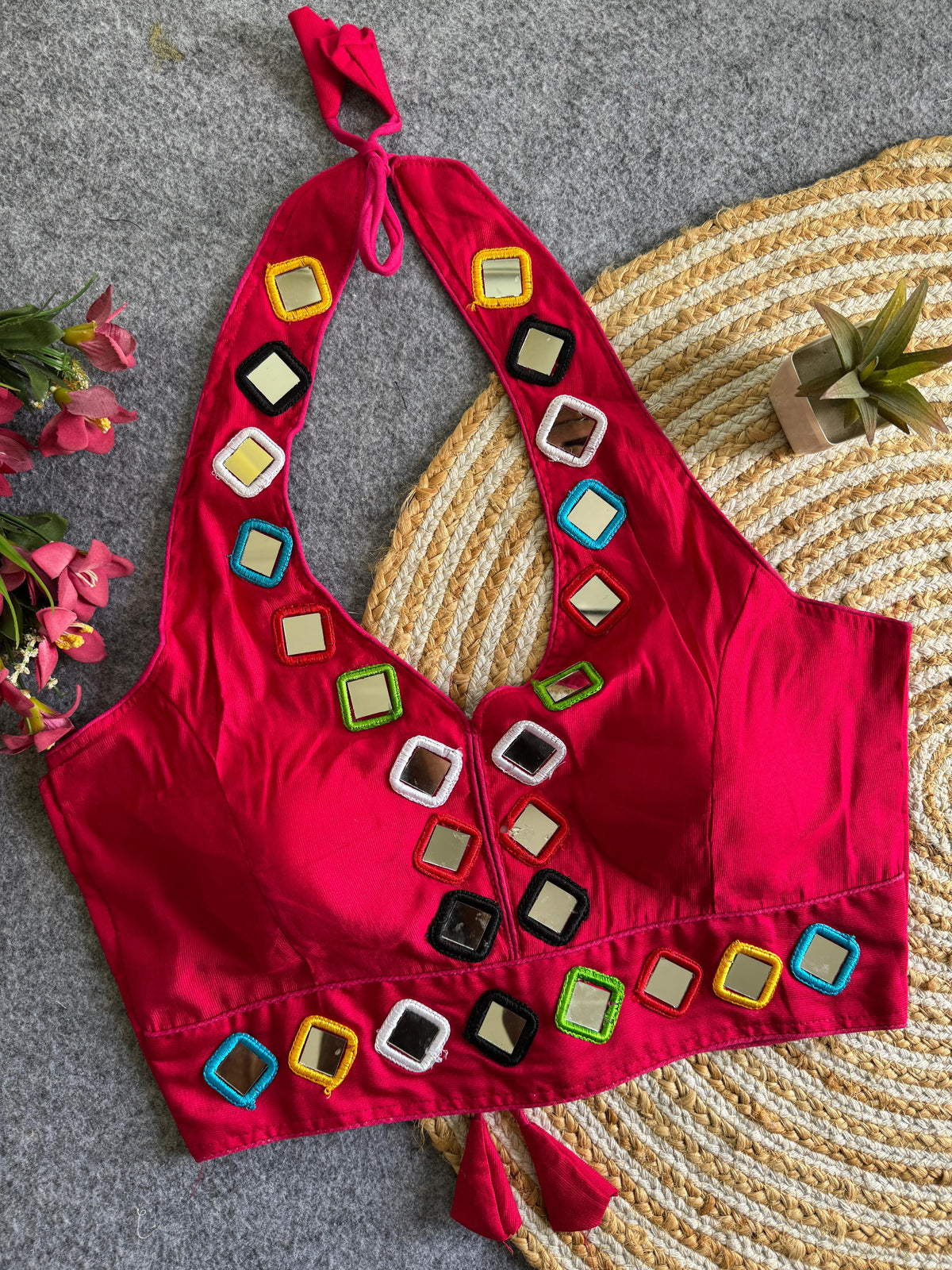 Satin silk ready made blouse